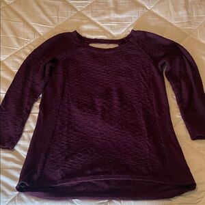 Design History Purple Crew Neck Sweater
